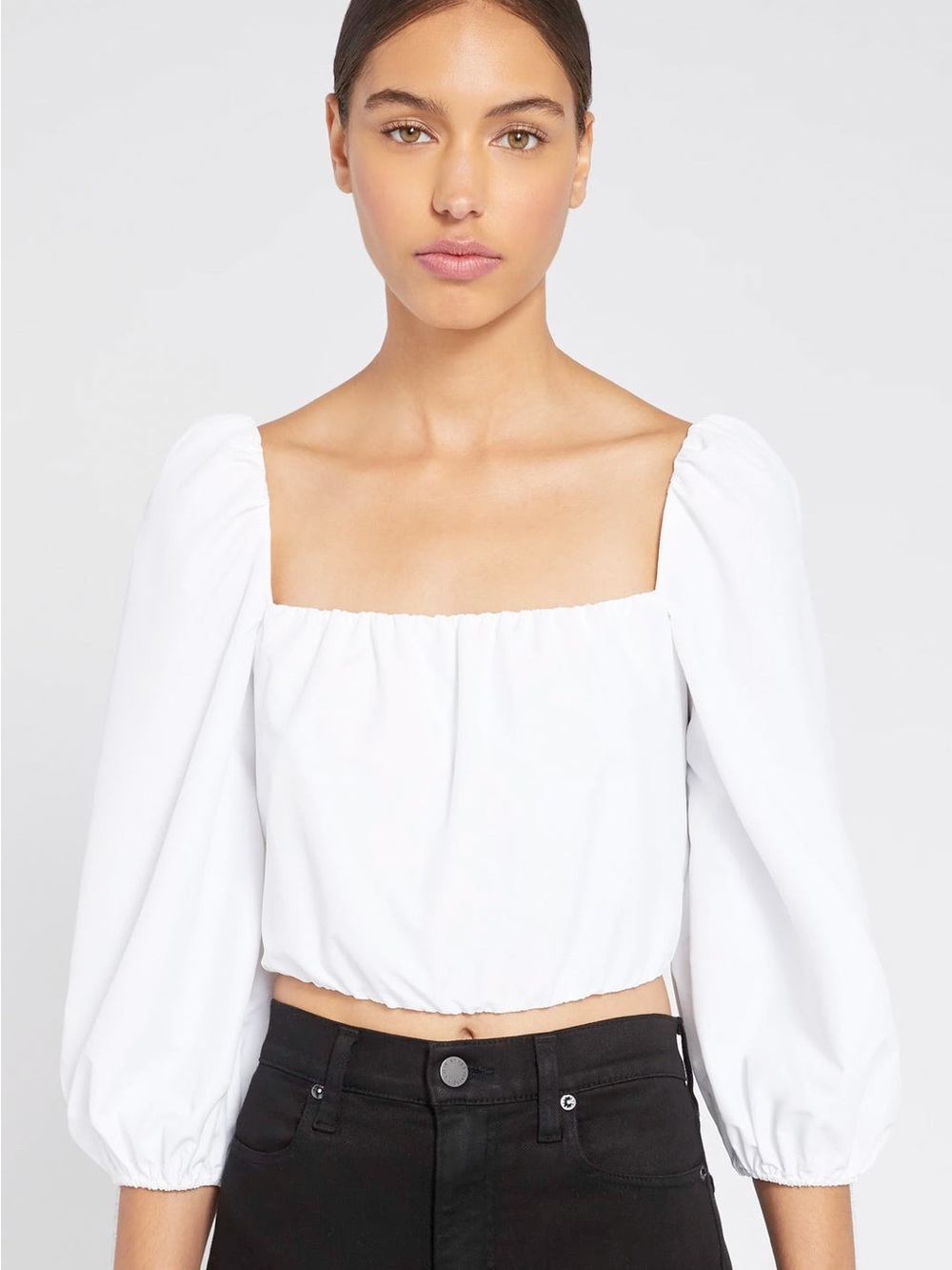 Alice & Olivia - Alta Peasant Top in White